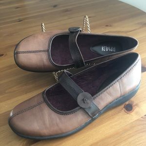 Rinaldi Brown Leather Mary Jane